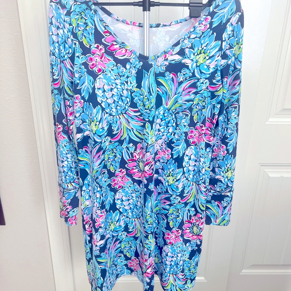 LILLY PULITZER long sleeve Dress size medium FREE SHIP